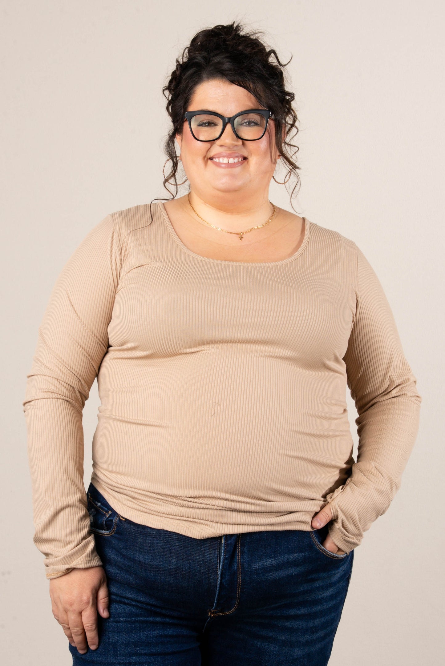 Peyton Ribbed Thumbhole Cuff Top