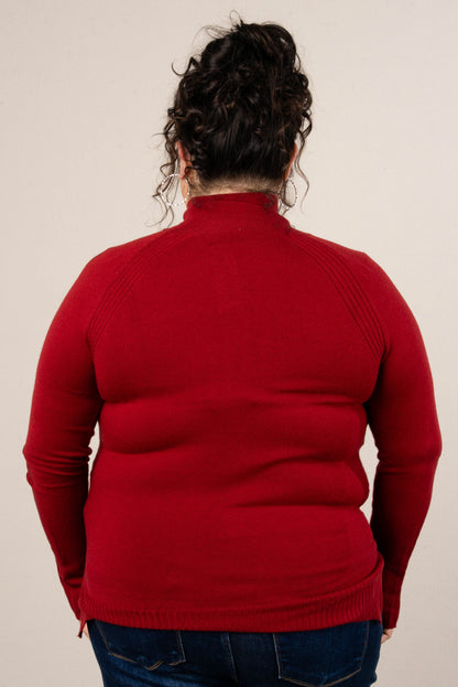 Alpine Chic Bow Tie Cuff Sweater