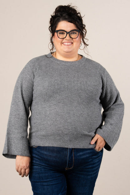 Winter Luxe Rib Knit Button Cuff Sweater