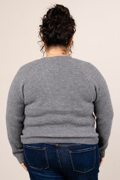 Sleigh Ride Rib Knit Button Up Cardigan