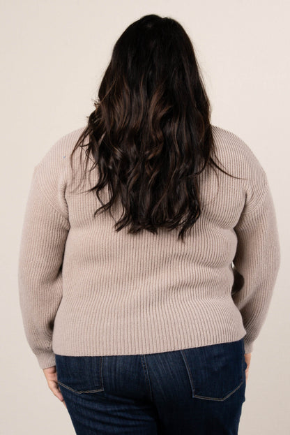 Geneva Rib Knit Hi-Lo Sweater