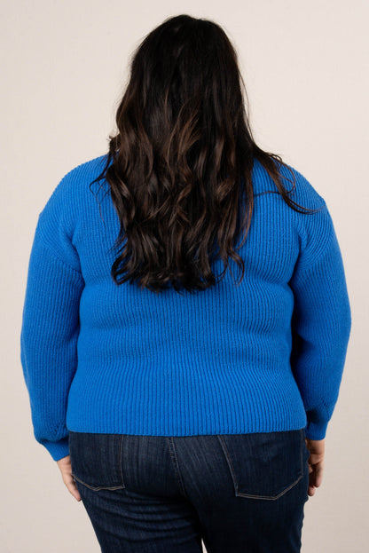Geneva Rib Knit Hi-Lo Sweater