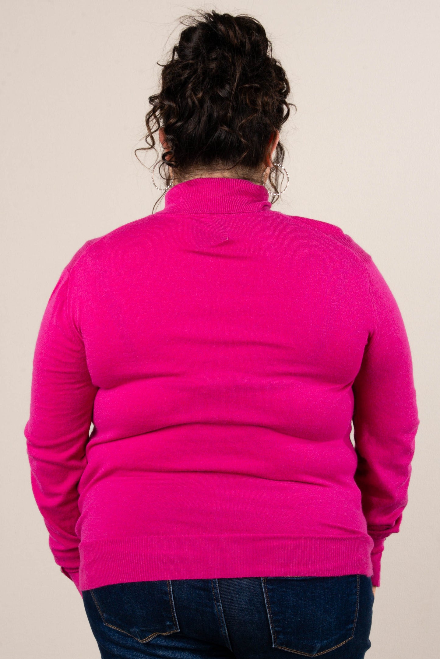 Yuletide Button Cuff Turtleneck Sweater