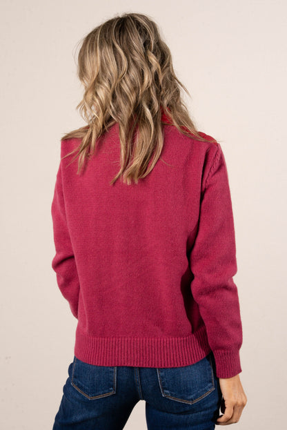 Frosty Nights Mixed Knit Puffer Jacket