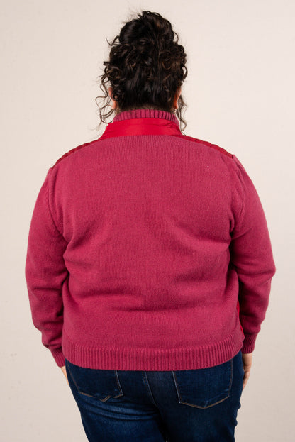 Frosty Nights Mixed Knit Puffer Jacket