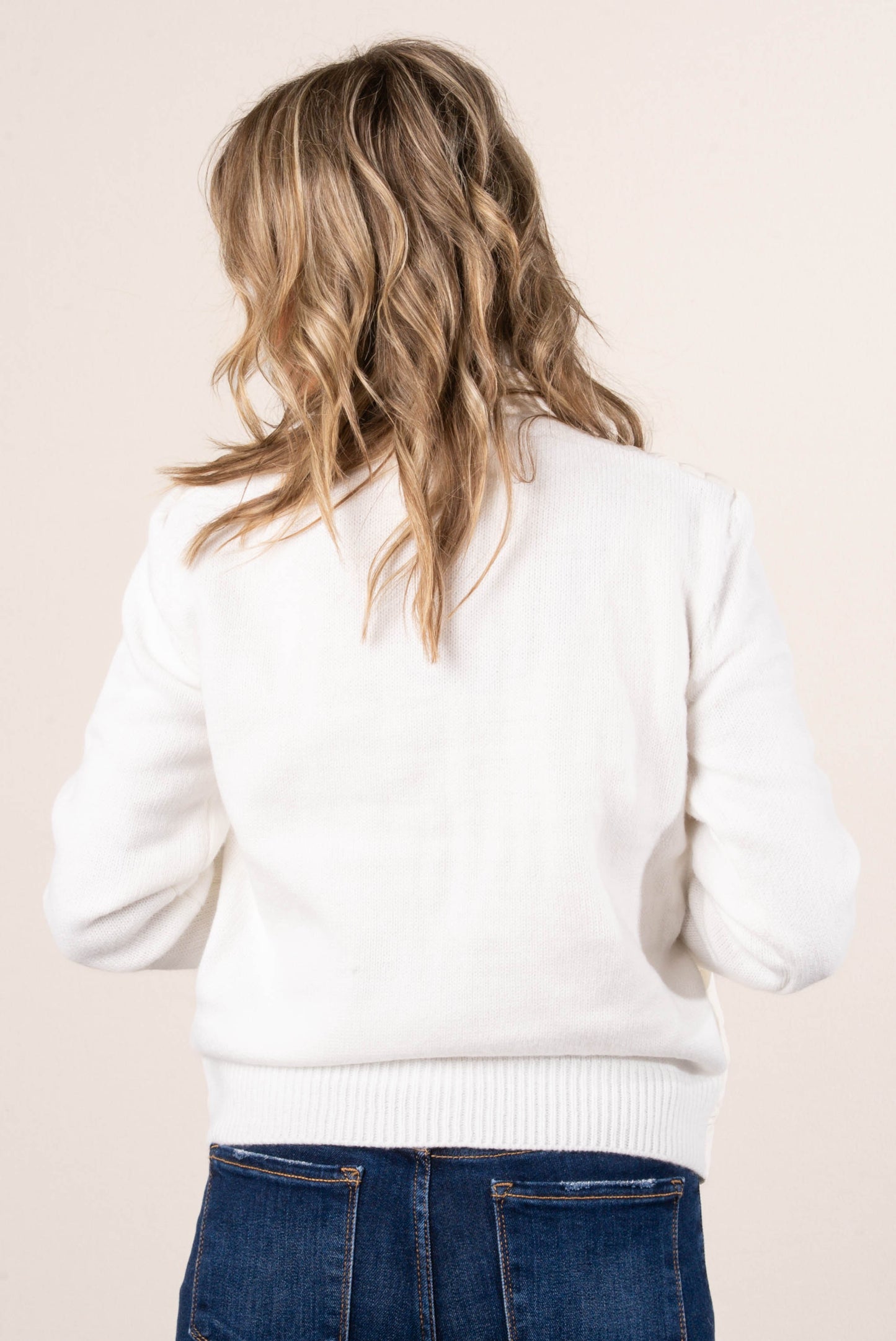 Frosty Nights Mixed Knit Puffer Jacket