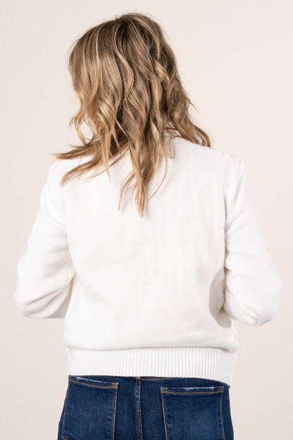 Frosty Nights Mixed Knit Puffer Jacket