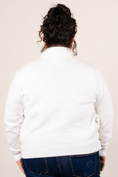 Frosty Nights Mixed Knit Puffer Jacket