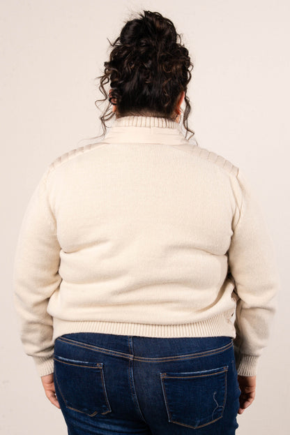 Frosty Nights Mixed Knit Puffer Jacket