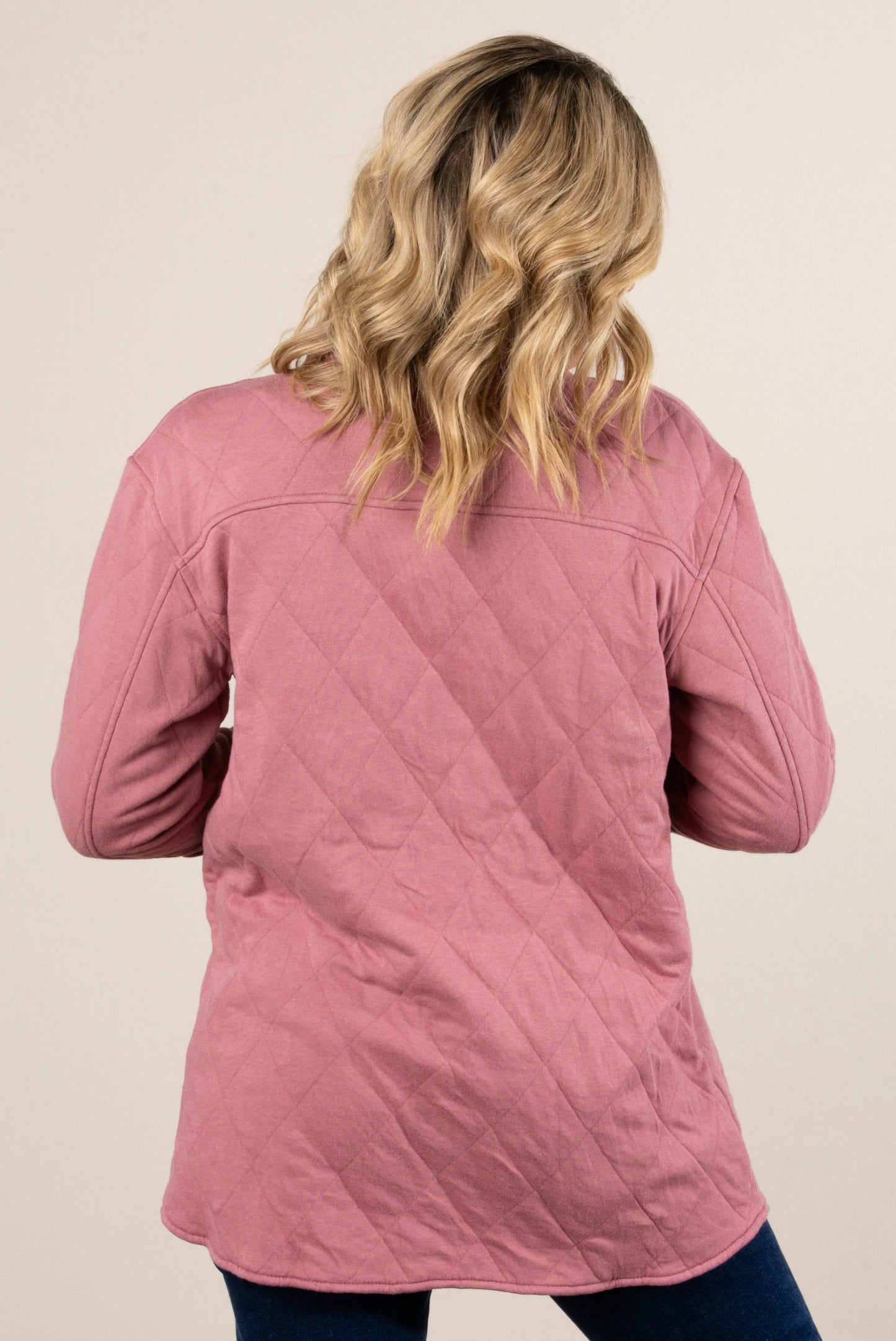 Snowfall Quilted Snap Up Shacket