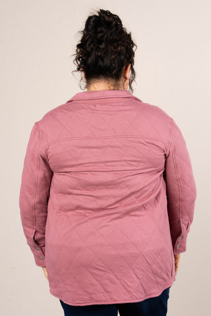 Snowfall Quilted Snap Up Shacket