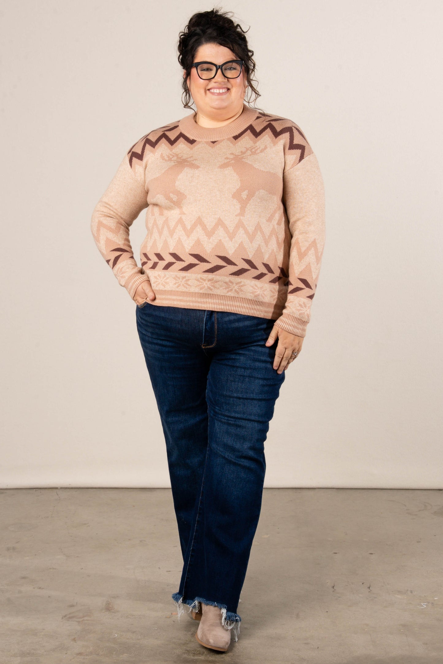 Up On The House Top Reindeer Sweater