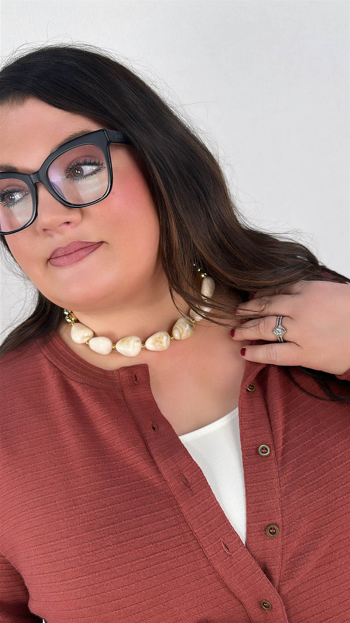 It's A Neutral Beaded Necklace