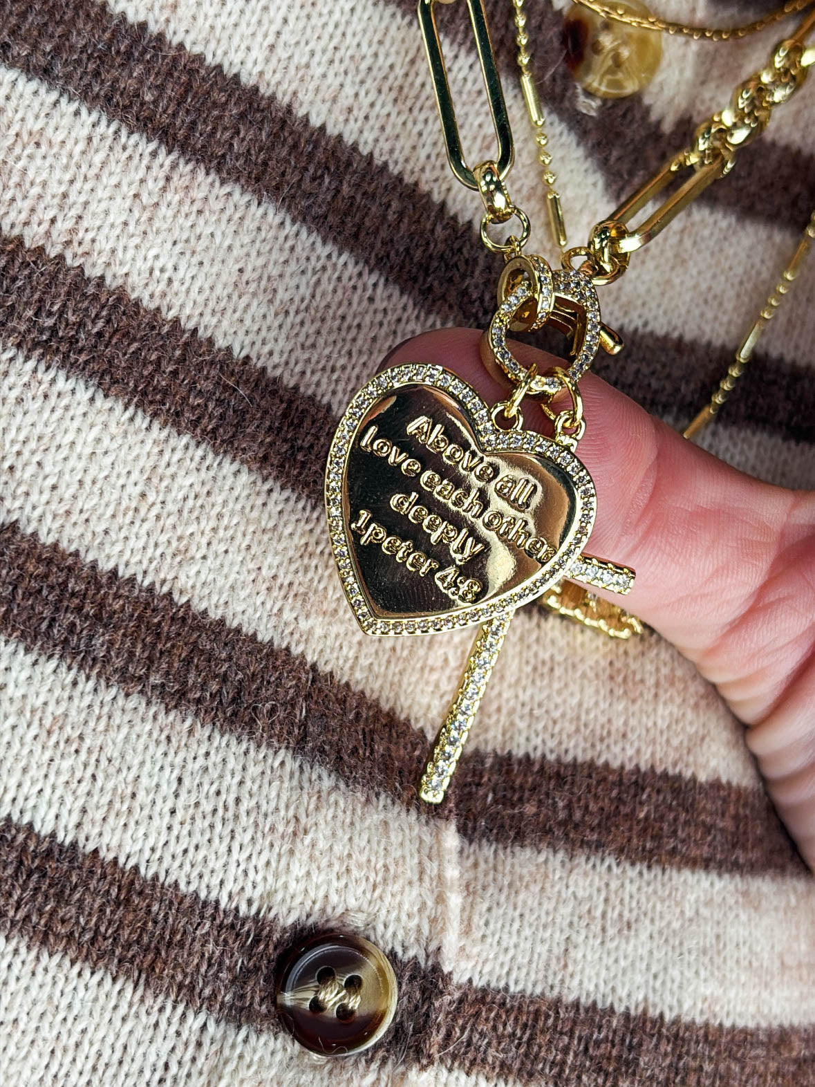 Above All Love Each Other Necklace