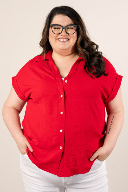 Crinkle Knit Hi-Lo Shirt