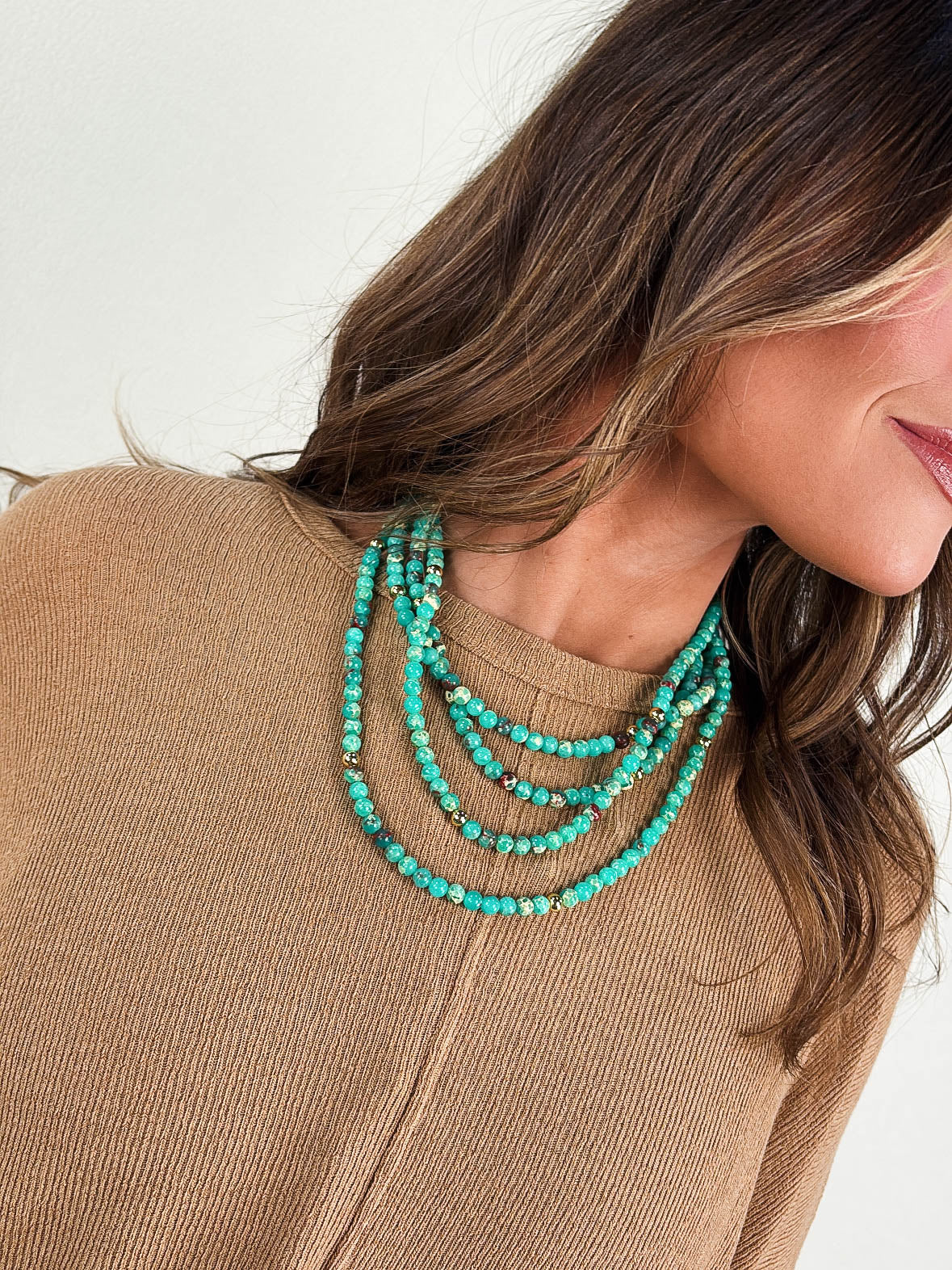 Do It For You Layered Gemstone Necklace