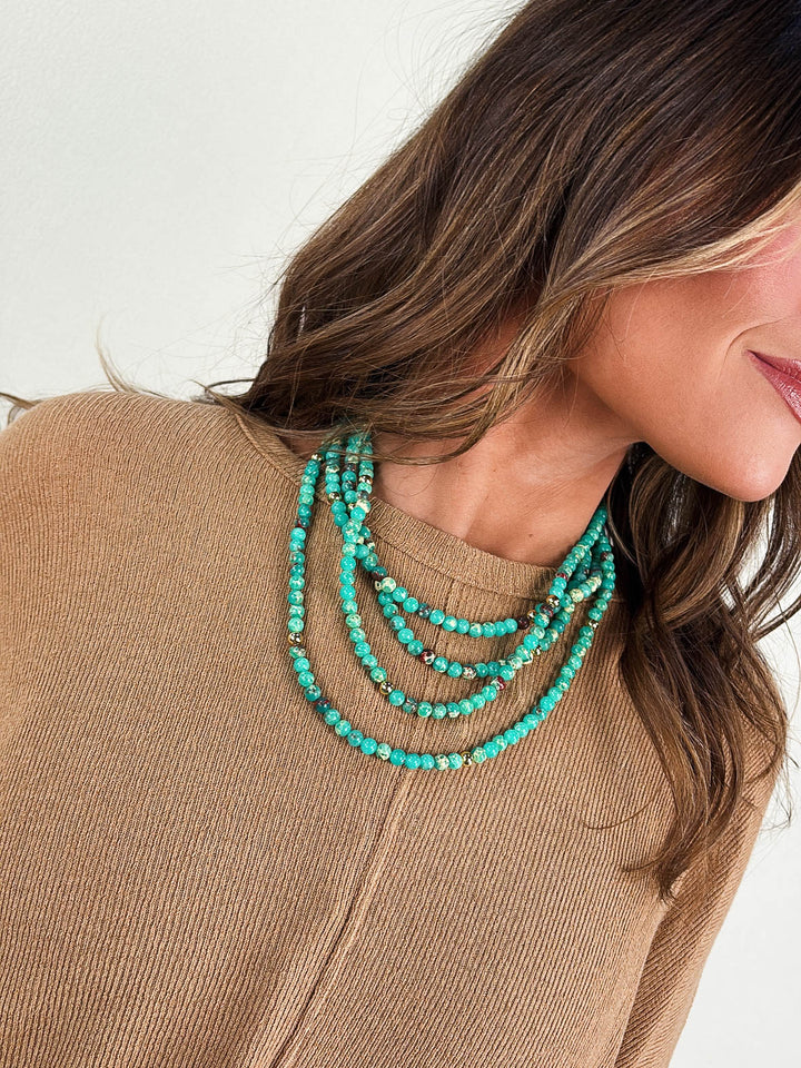 Do It For You Layered Gemstone Necklace