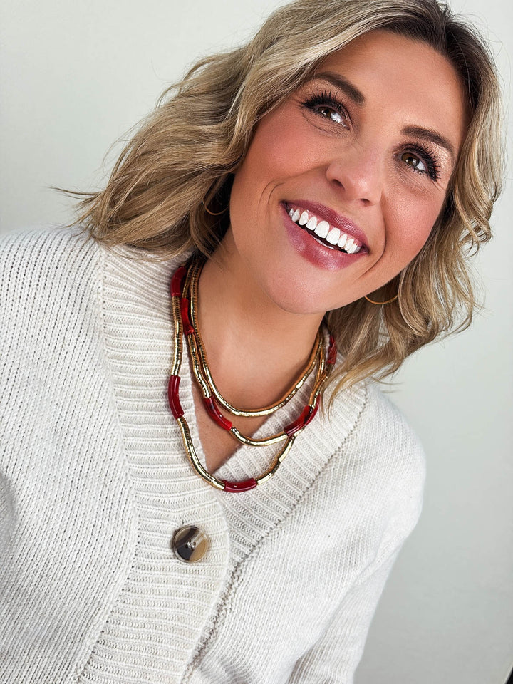 Treasure Jewels | Triple The Glamour Layered Necklace