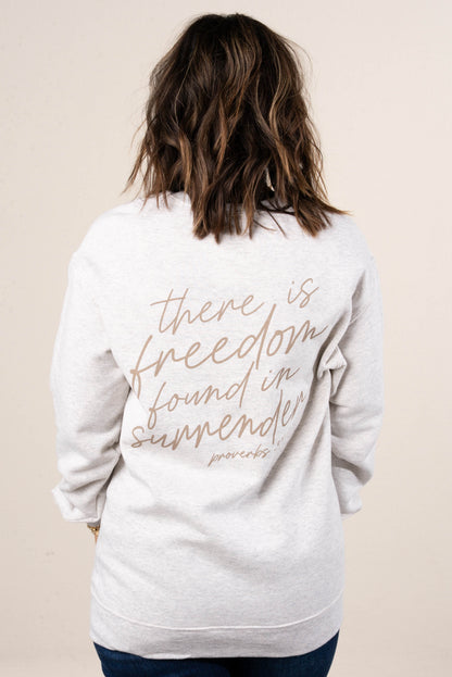 Freedom In Surrender Graphic Sweatshirt
