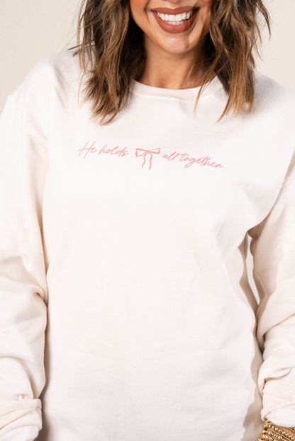He Holds All Together Graphic Sweatshirt