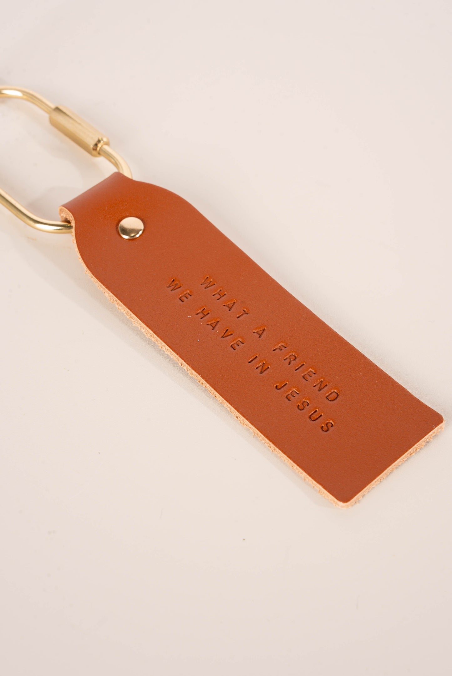 Inspirational Genuine Leather Key Fob