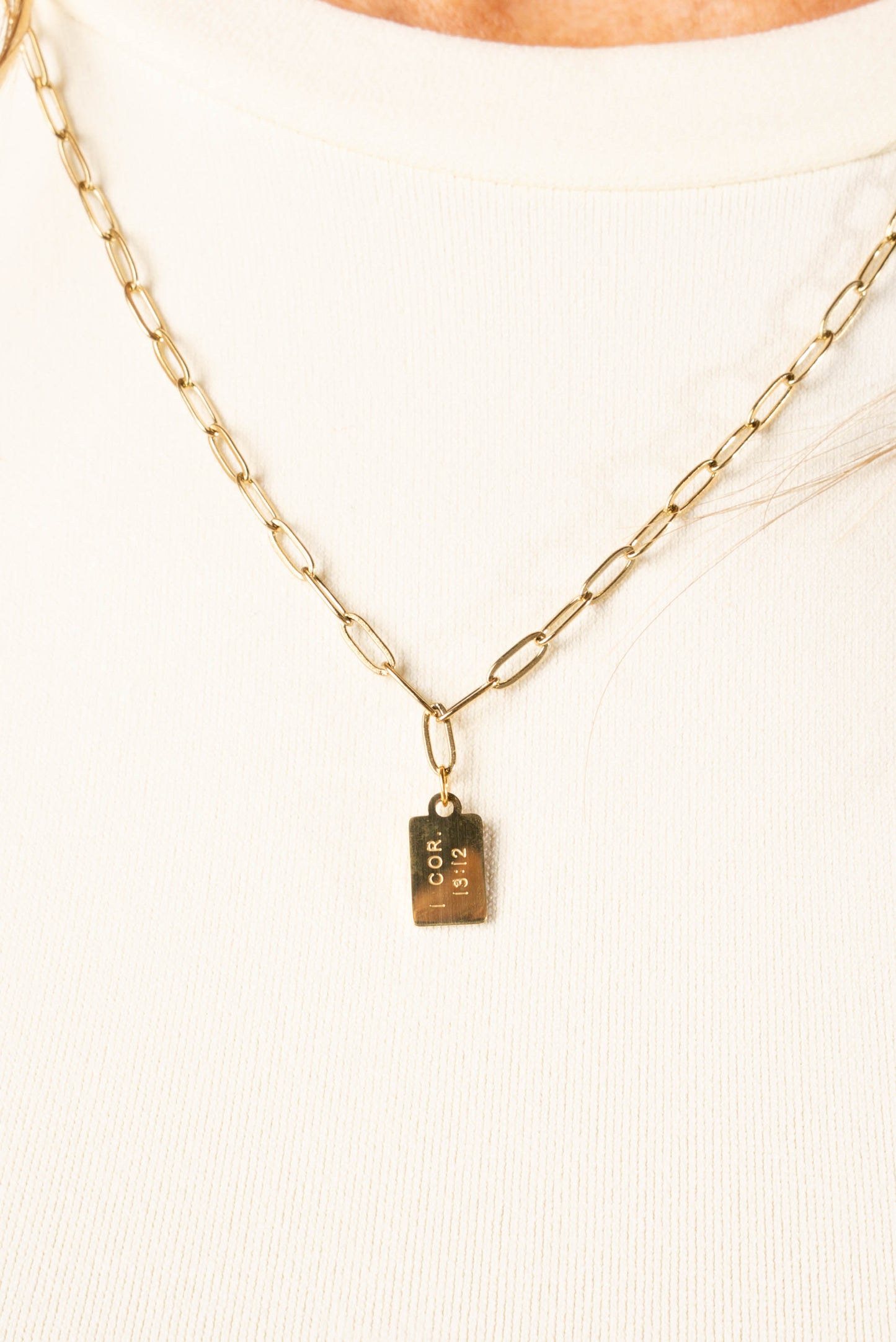 Fully Known Mini Tag Necklace