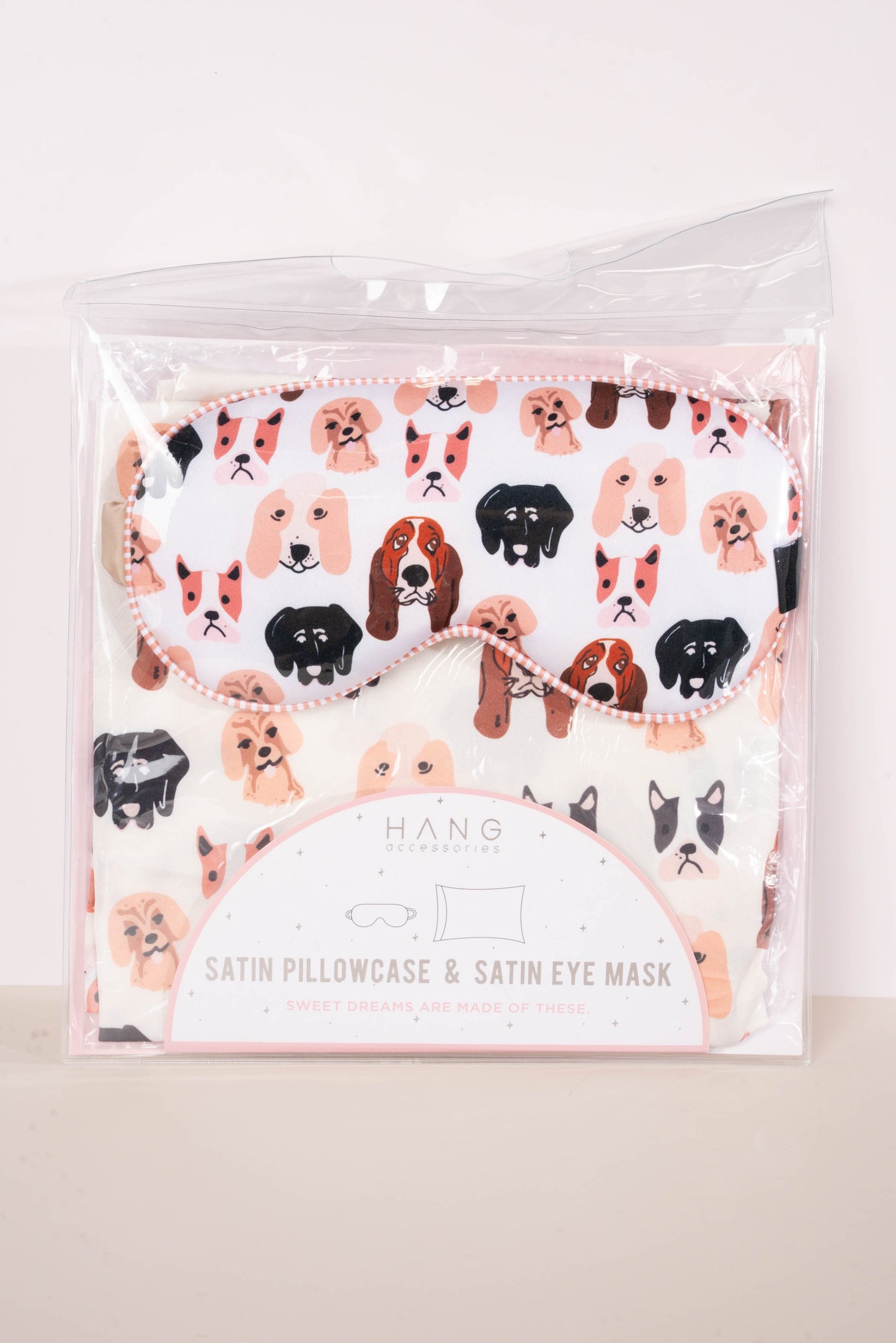 Dog Lovers Satin Eyemask & Satin Pillowcase Set