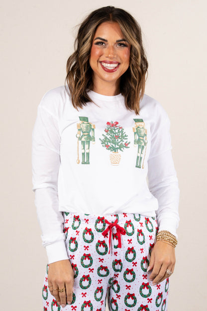 Watercolor Nutcracker Long Sleeve Graphic Tee