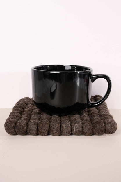 Hand Made Square Felt Balls Trivet