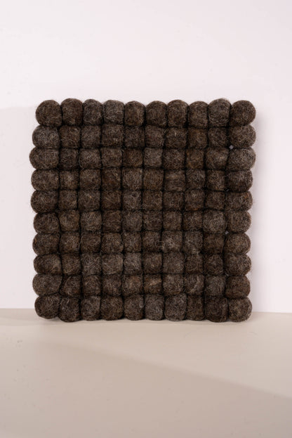 Hand Made Square Felt Balls Trivet