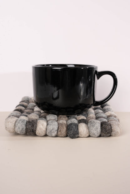 Hand Made Square Felt Balls Trivet