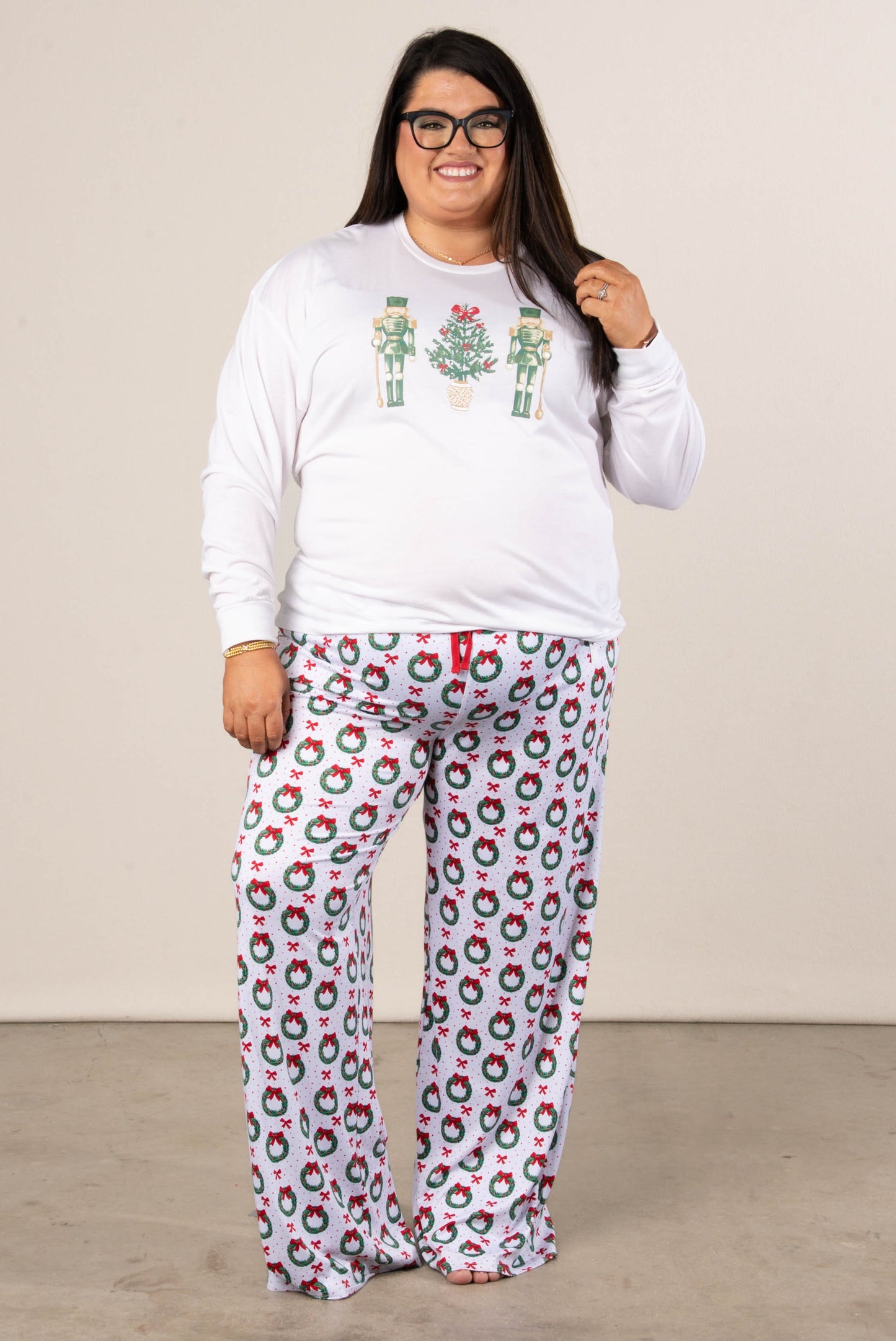 Watercolor Nutcracker Long Sleeve Graphic Tee