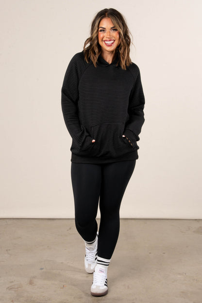 Snuggle Up Ribbed Hooded Pullover