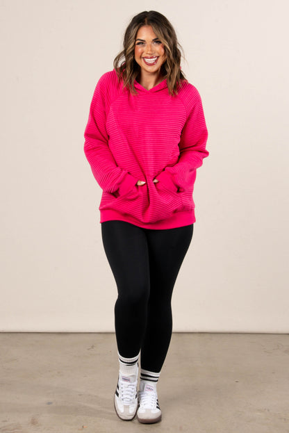 Snuggle Up Ribbed Hooded Pullover