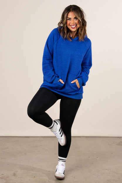 Snuggle Up Ribbed Hooded Pullover