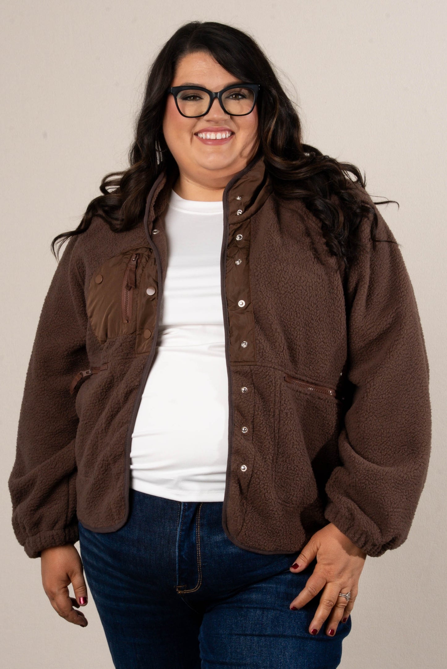 Dream Drifter Fleece Snap Up Jacket