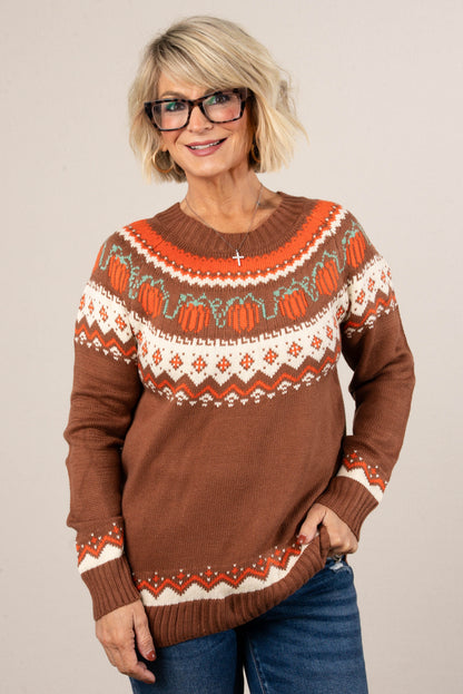 Great Pumpkin Fair Isle Sweater
