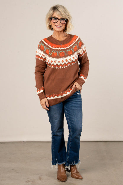 Great Pumpkin Fair Isle Sweater