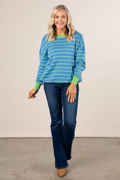 Adelaid Oversized Striped Pullover