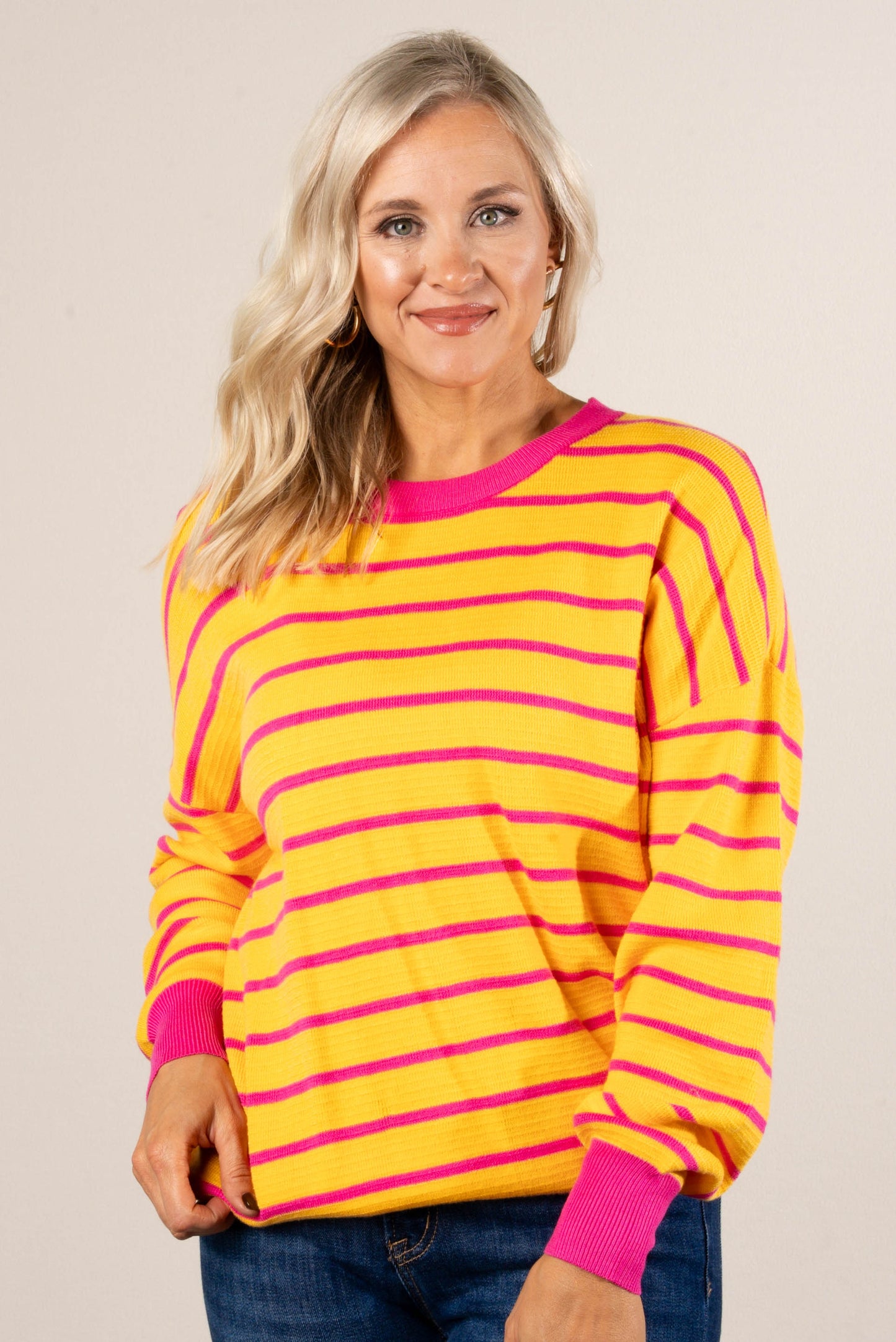 Adelaid Oversized Striped Pullover
