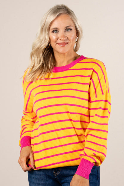 Adelaid Oversized Striped Pullover