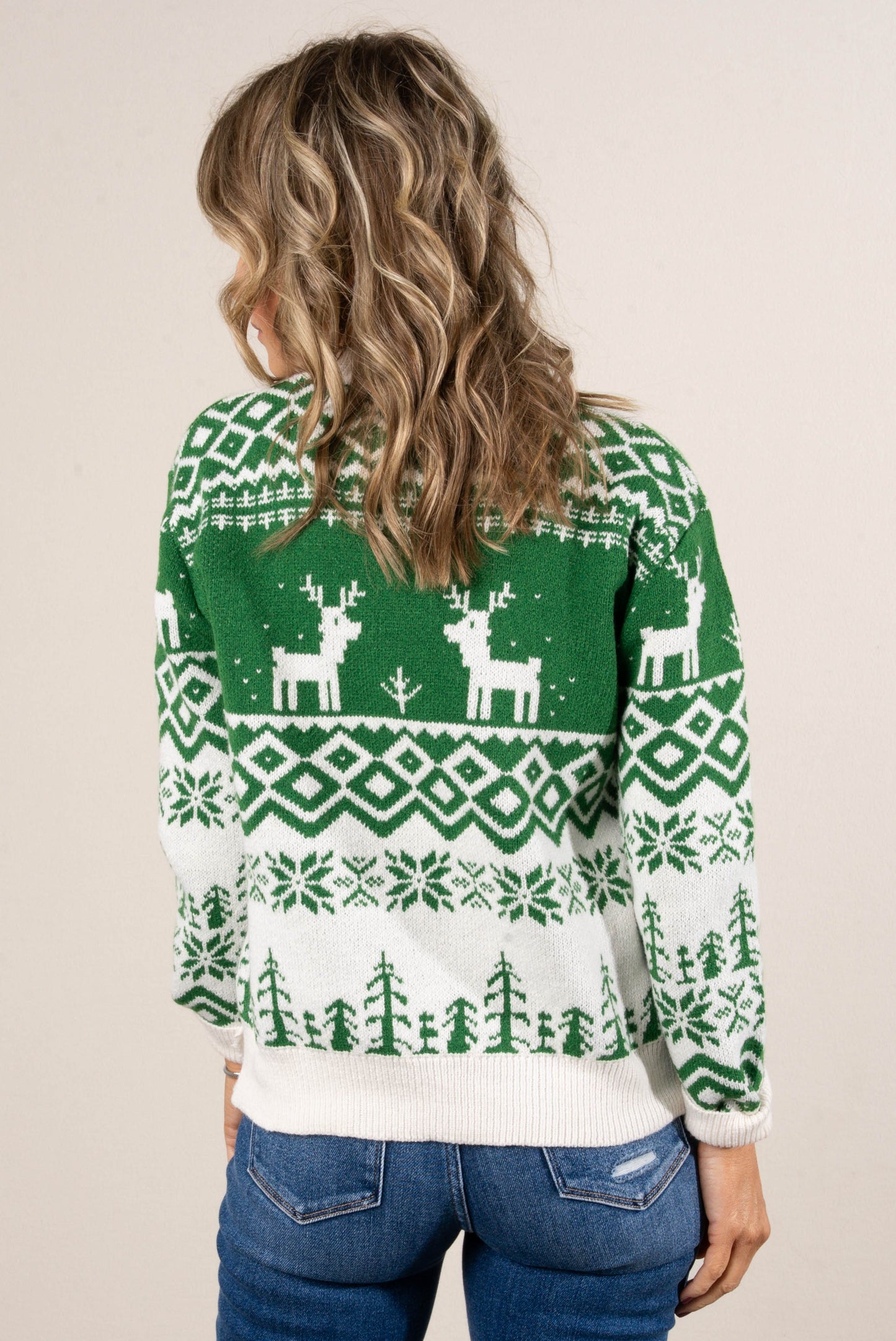 Up On The House Top Fair Isle Sweater