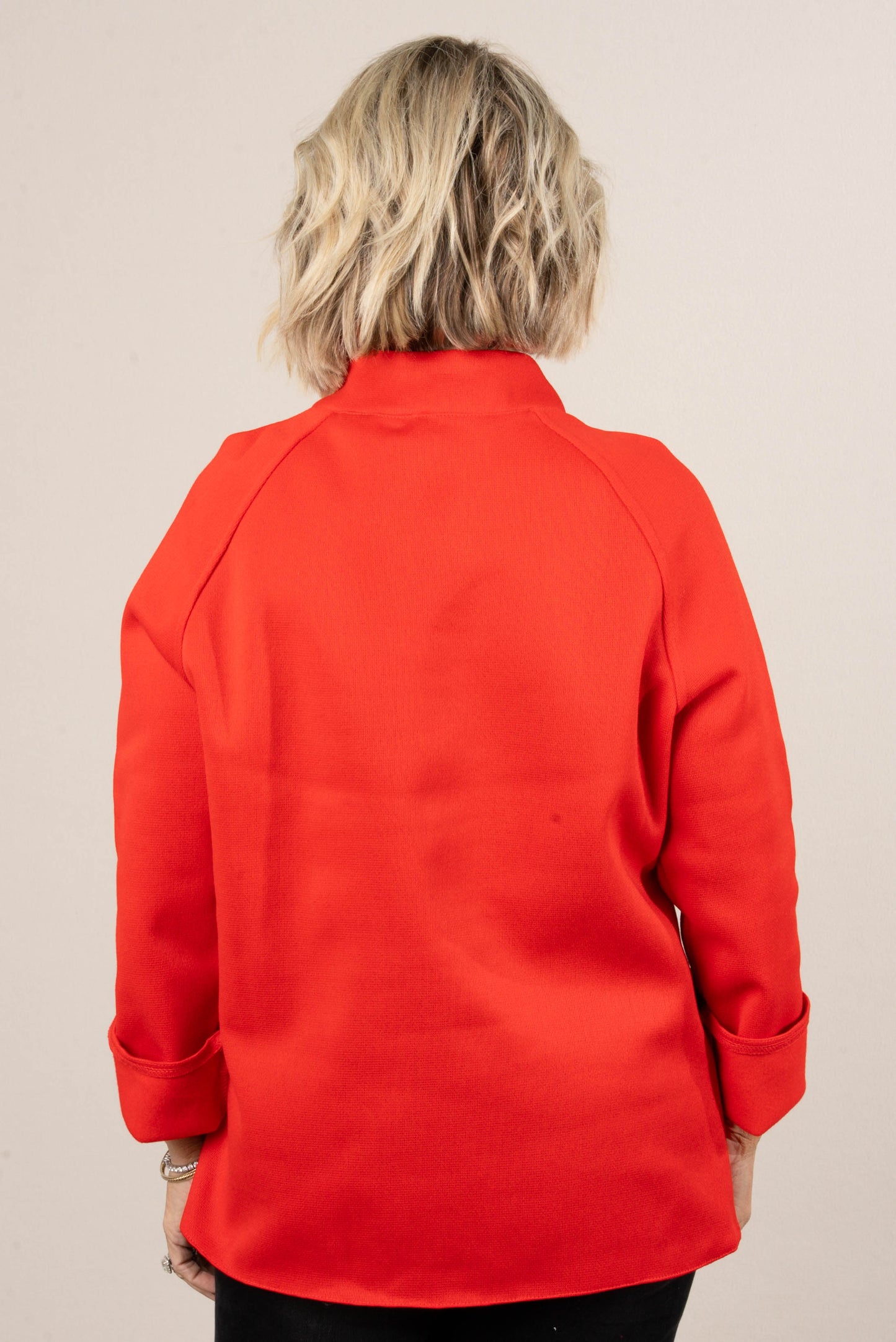 Finest Traditions Half Button Mock Neck Jacket