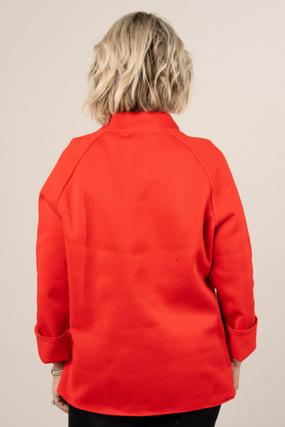 Finest Traditions Half Button Mock Neck Jacket