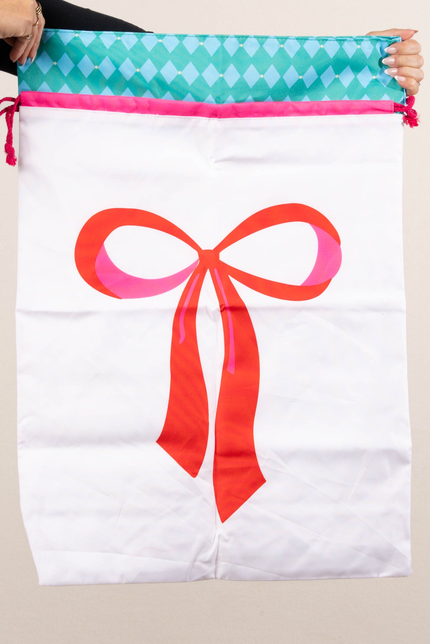 Christmas Drawstring Gift Bags - Large