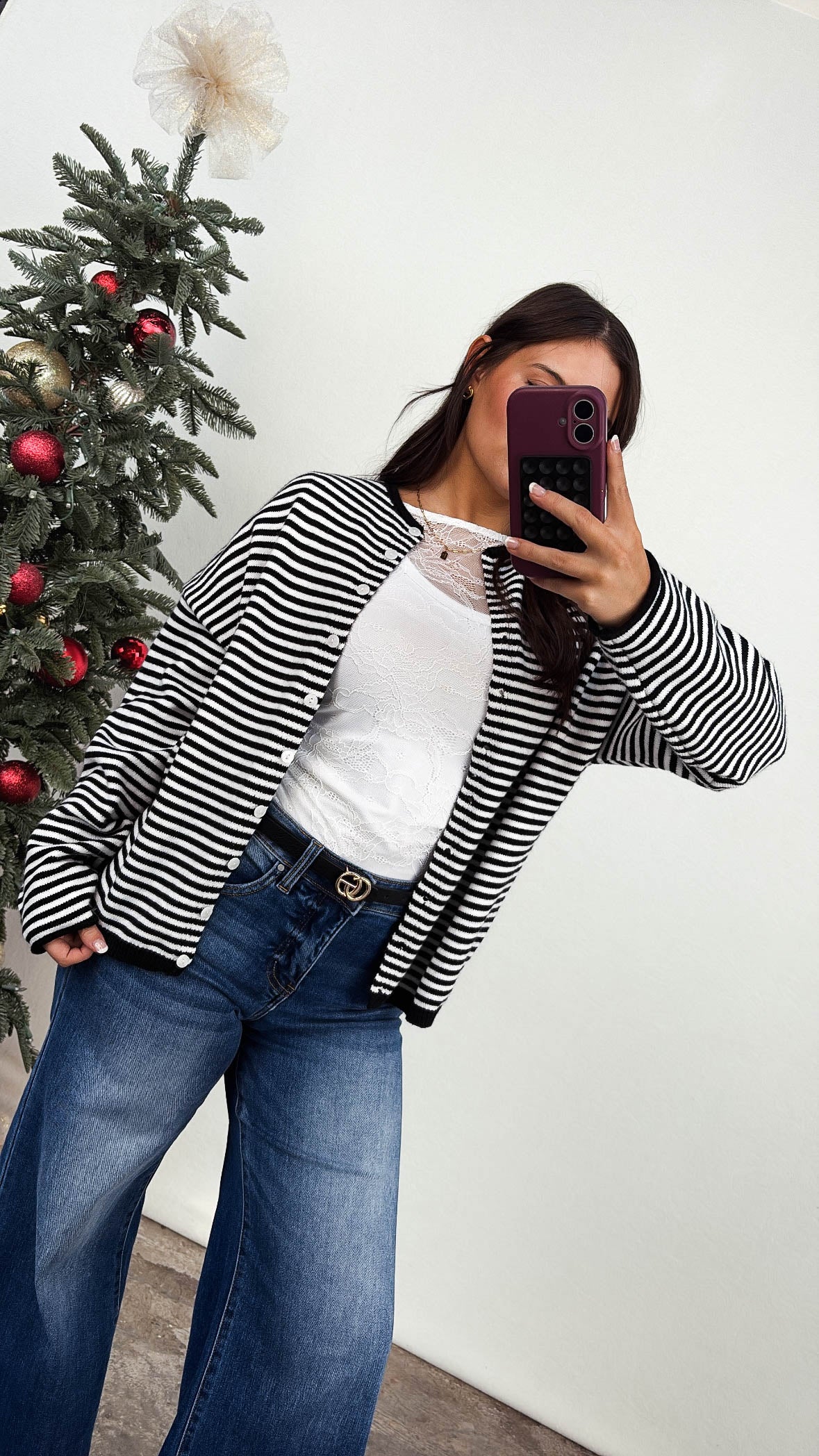 Sailors Delight Striped Sweater Cardigan