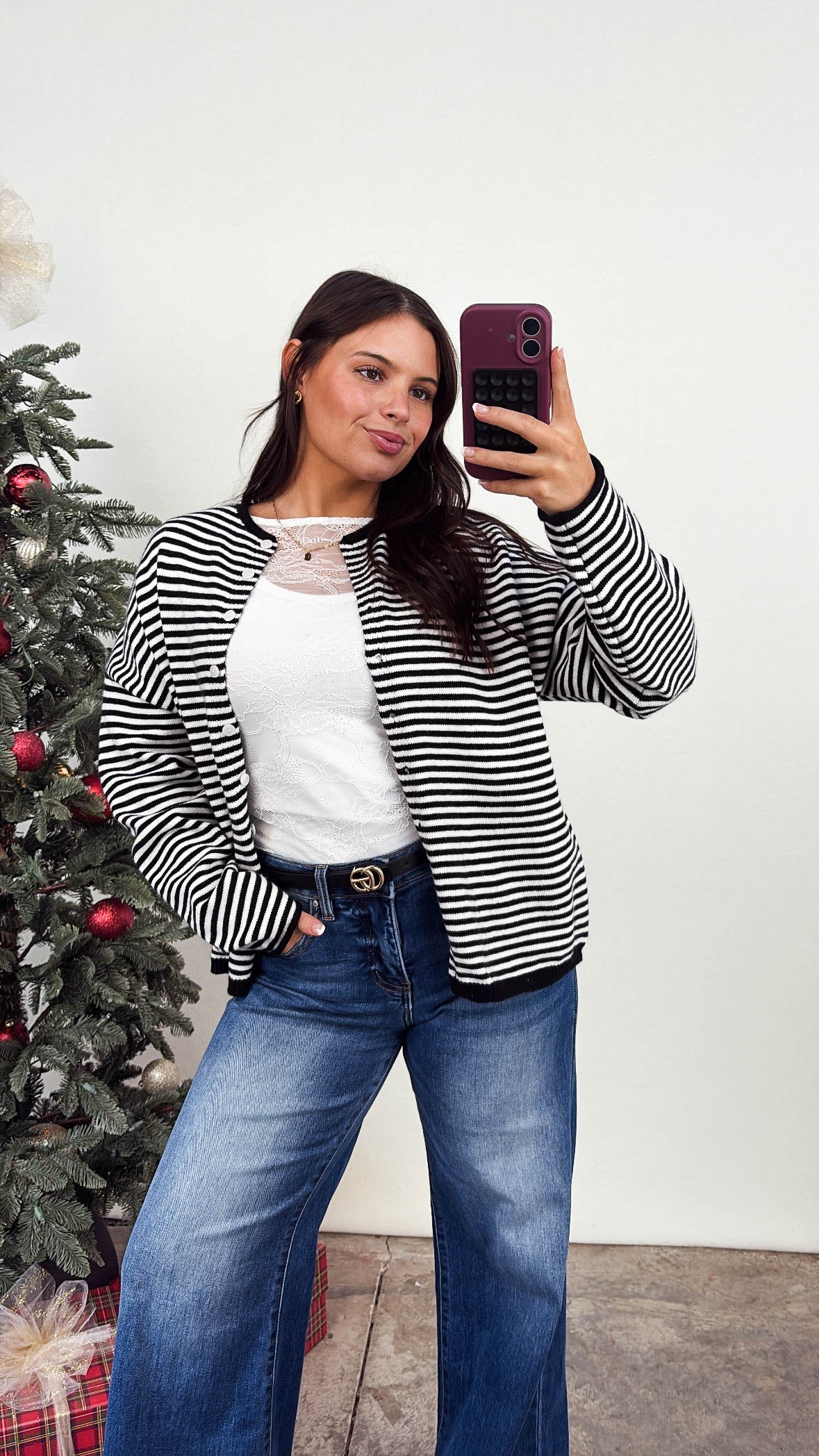 Sailors Delight Striped Sweater Cardigan