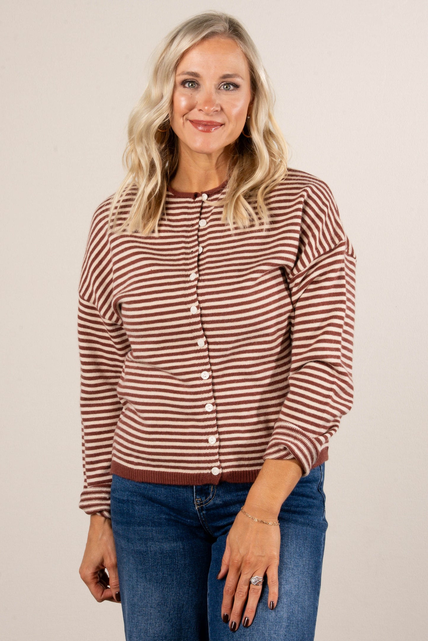 Sailors Delight Striped Sweater Cardigan