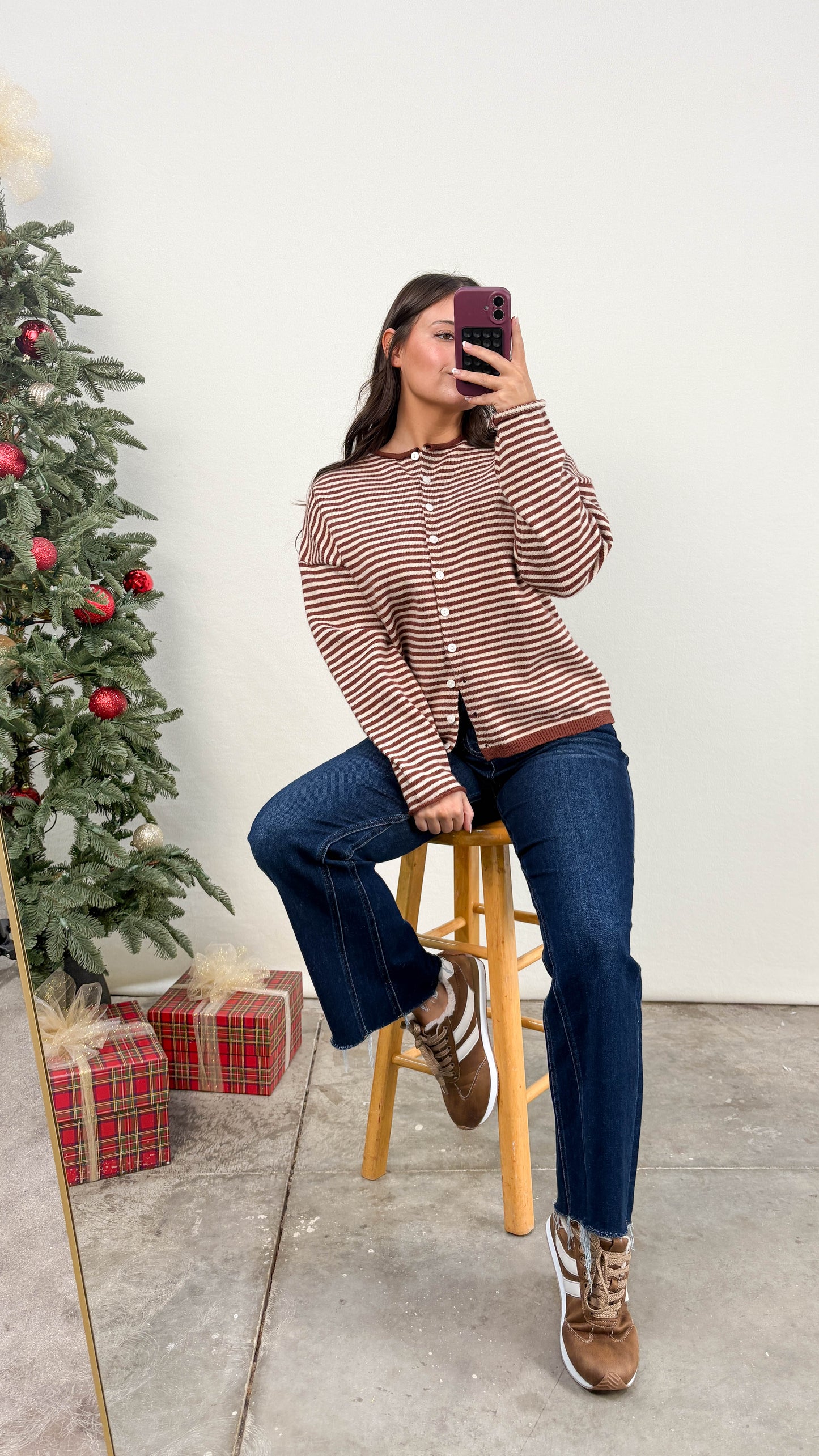 Sailors Delight Striped Sweater Cardigan