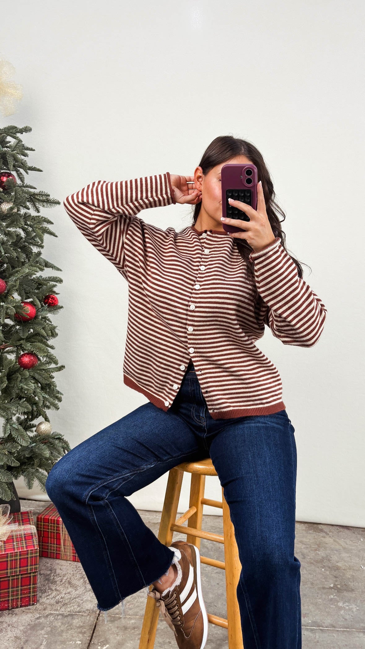 Sailors Delight Striped Sweater Cardigan